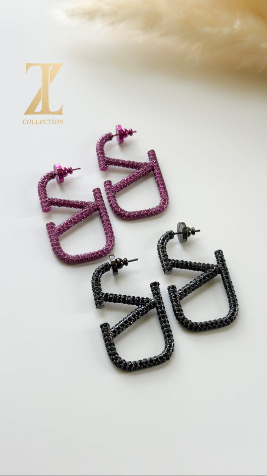 Valentina’s Earrings 🖤💜