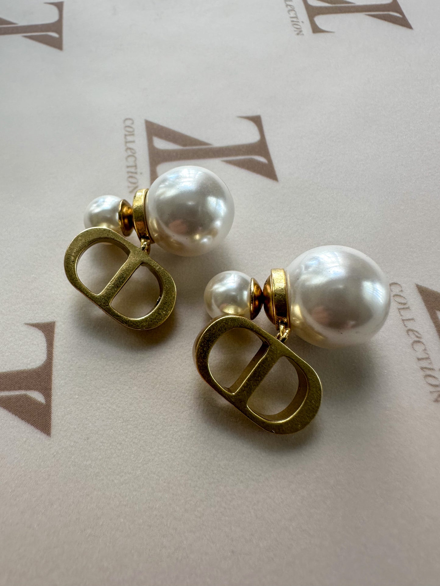 Pearls CD Earrings
