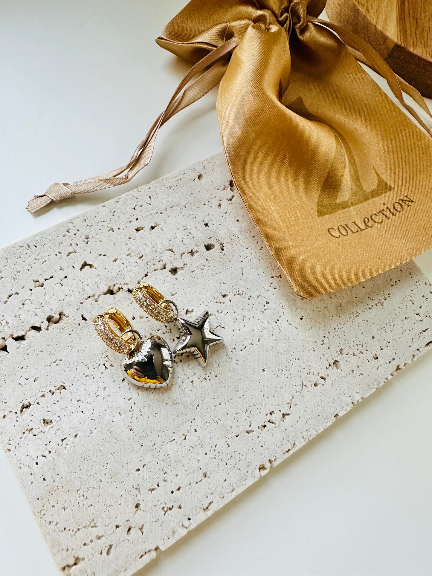 Heart Star Hoops